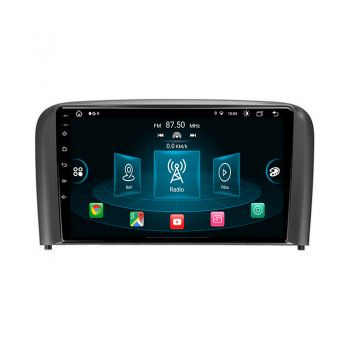 Belsee Europe Warehouse Best Aftermarket for Volvo S80 1998-2006 Wireless Android 12 Auto Retrofit Apple CarPlay Car Radio Replacement Head Unit Stereo Upgrade 9 Inch IPS Touch Screen Multimedia Player Music Audio Video GPS Navigation System Wifi