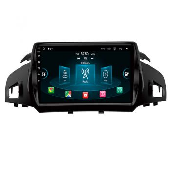 Belsee Best Aftermarket Ford Kuga C-Max Escape 2011-2018 Head Unit Sat Nav Android 12 Auto Radio Replacement Stereo Upgrade Wireless Apple CarPlay 9 inch IPS Touch Screen DAB+ Autoradio Multimedia Player GPS Navigation System Wifi Bluetooth